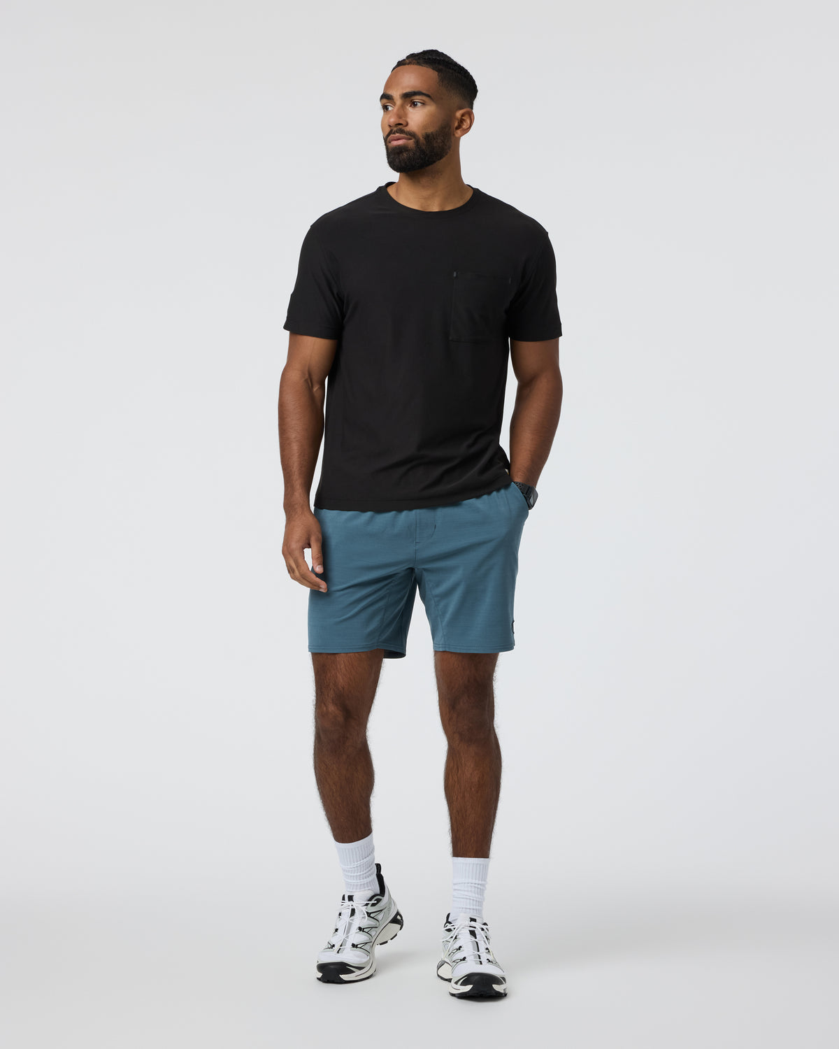 Men Vuori Elevate Kore Short Lined 7" Light Deep Sea Performance Shorts