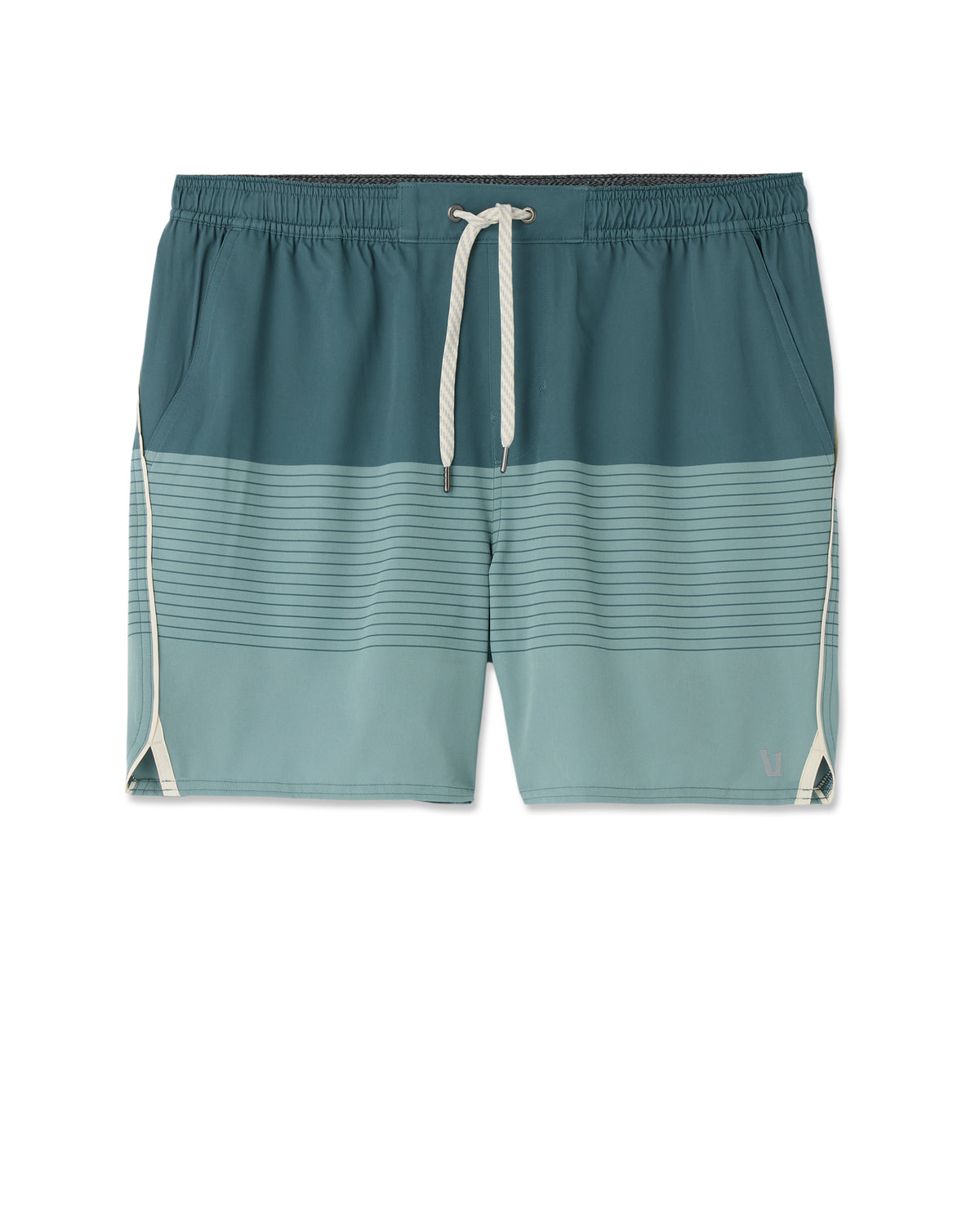 Men Vuori Trail Short 2.0 Light Deep Sea Stripe/Salt