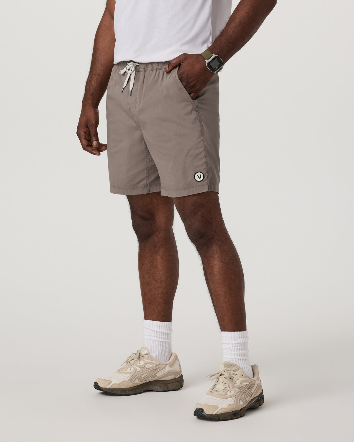 Men Vuori Kore Everyday Short Lined 7" Men's Smokey Taupe Shorts