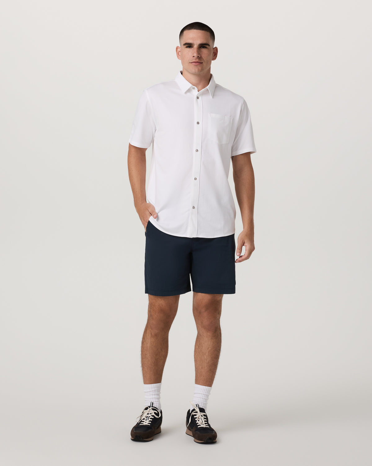 Men Vuori Kore Everyday Short Lined 7" Men's Classic Fit Ink Shorts
