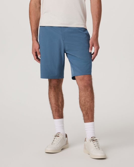 Men Vuori Aim Short Men's Pool Blue Performance Shorts