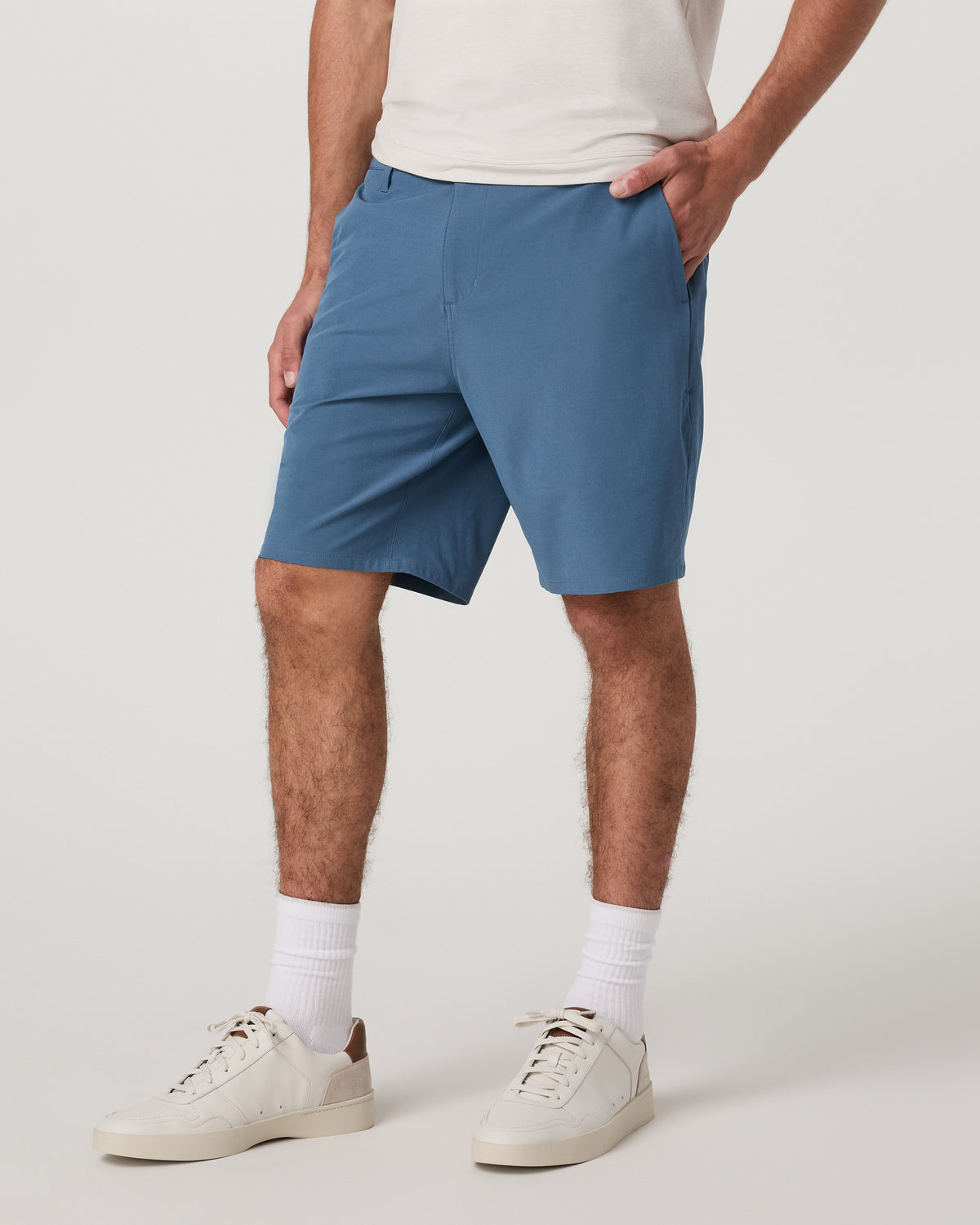 Men Vuori Aim Short Men's Pool Blue Performance Shorts