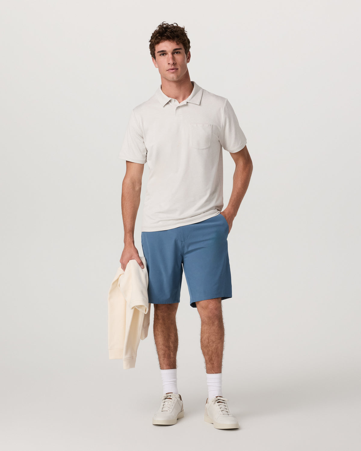 Men Vuori Aim Short Men's Pool Blue Performance Shorts