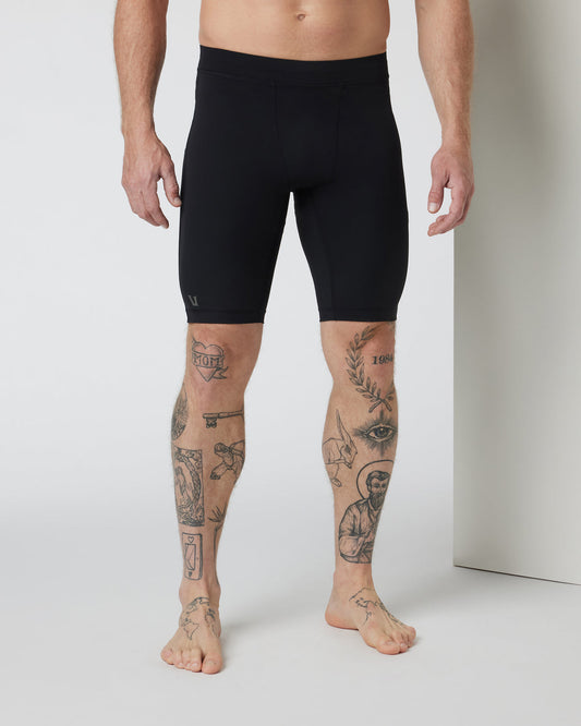 Men Vuori PR Short Men's Black Compression Shorts