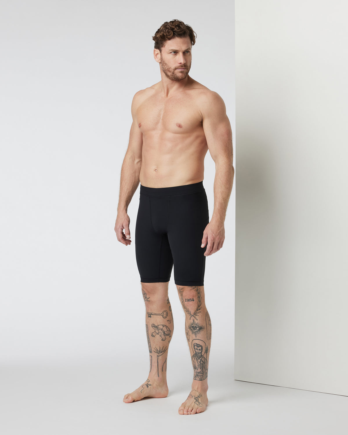 Men Vuori PR Short Men's Black Compression Shorts