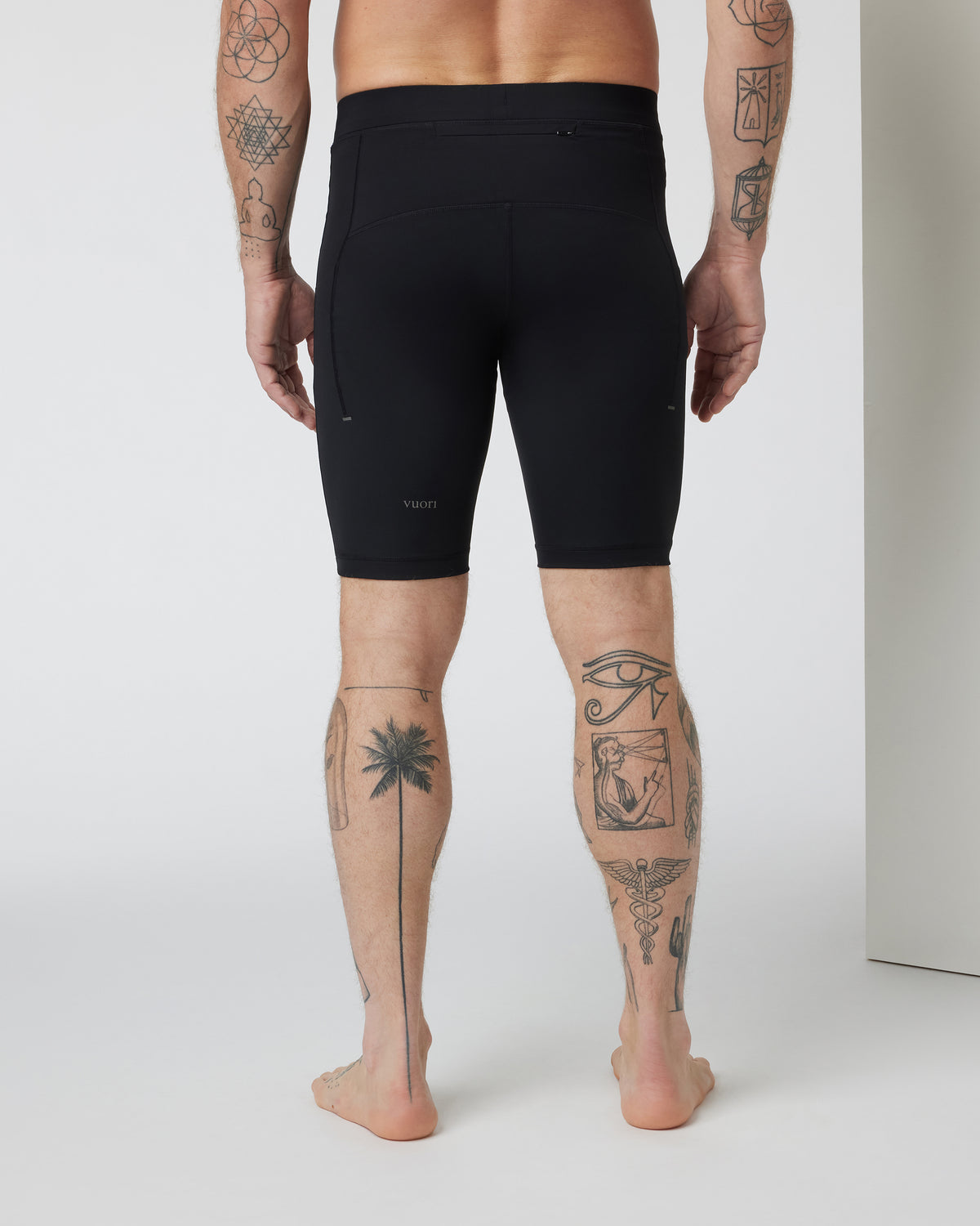 Men Vuori PR Short Men's Black Compression Shorts
