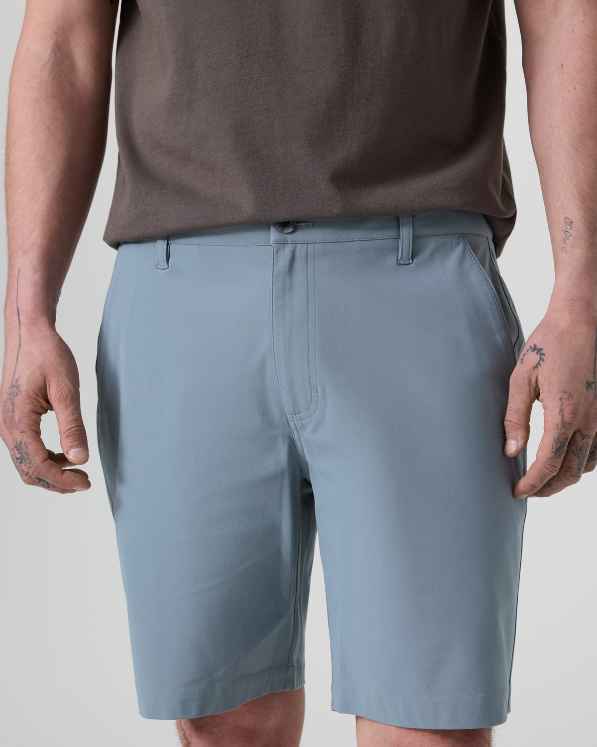 Men Vuori Meta Short 8" Dusty Blue Chino Shorts