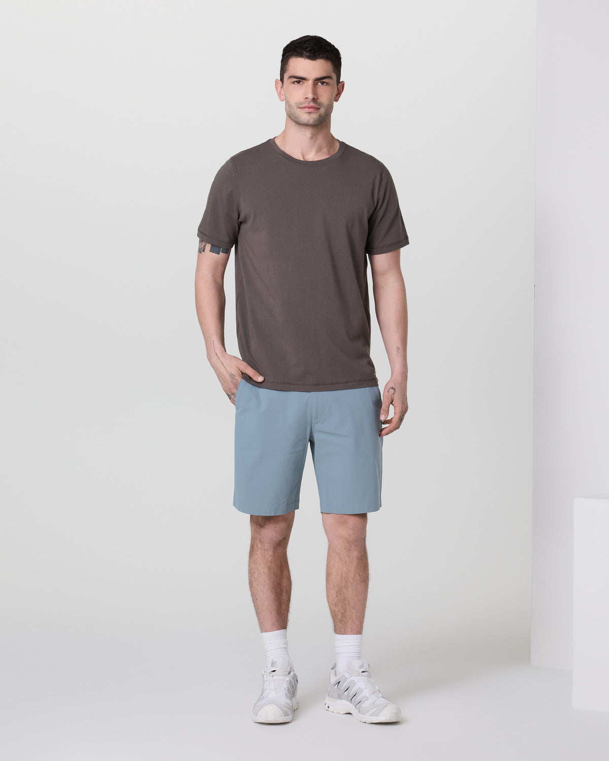 Men Vuori Meta Short 8" Dusty Blue Chino Shorts