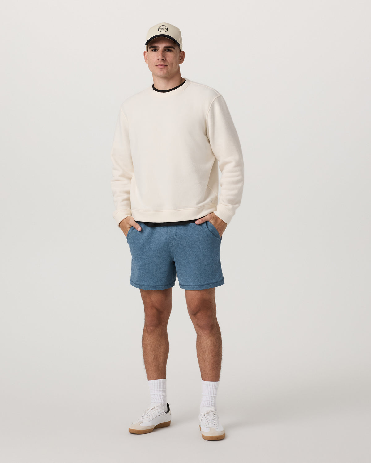 Men Vuori Coronado Short 5" Men's Pool Blue Heather Lounge Shorts