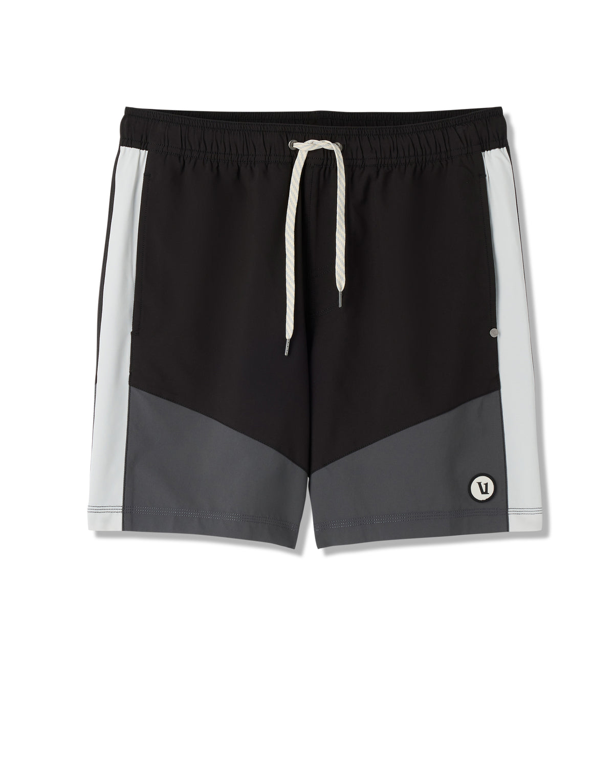 Men Vuori Kore Short X1 Lined Classic Fit 7" Black/Dark Pewter/Salt