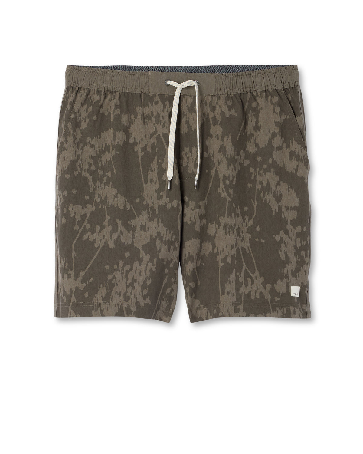 Men Vuori Banks Session Short Unlined 7" Root Earth Linen Texture