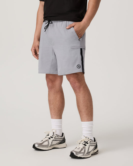 Men Vuori Elevate Kore Utility Short Lined 7" Men's Sea Fog Shorts