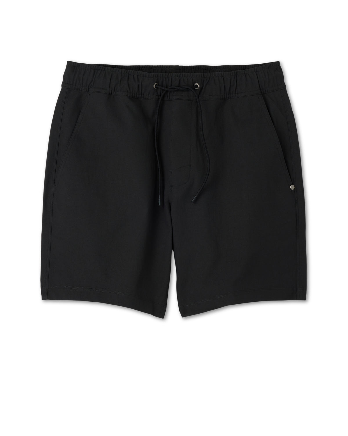 Men Vuori Cascade Crinkle Elastic Waist Short Classic Fit 8" Black