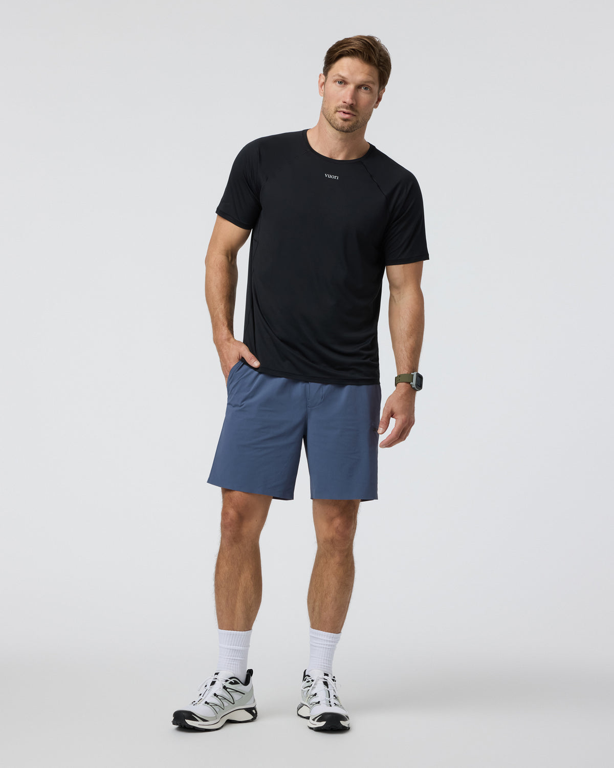 Men Vuori Grafton Short Unlined Classic Fit 7" Pacific