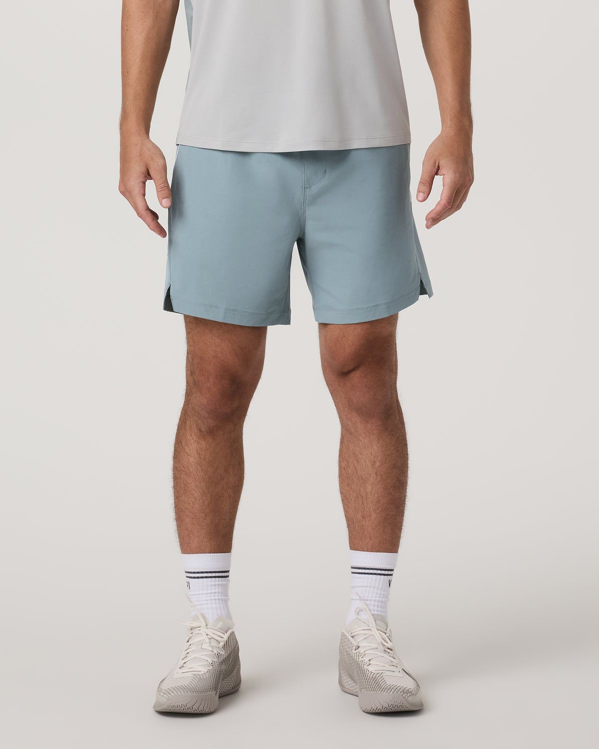 Men Vuori Crosscourt Short Unlined 7" Men's Mist Tennis Shorts