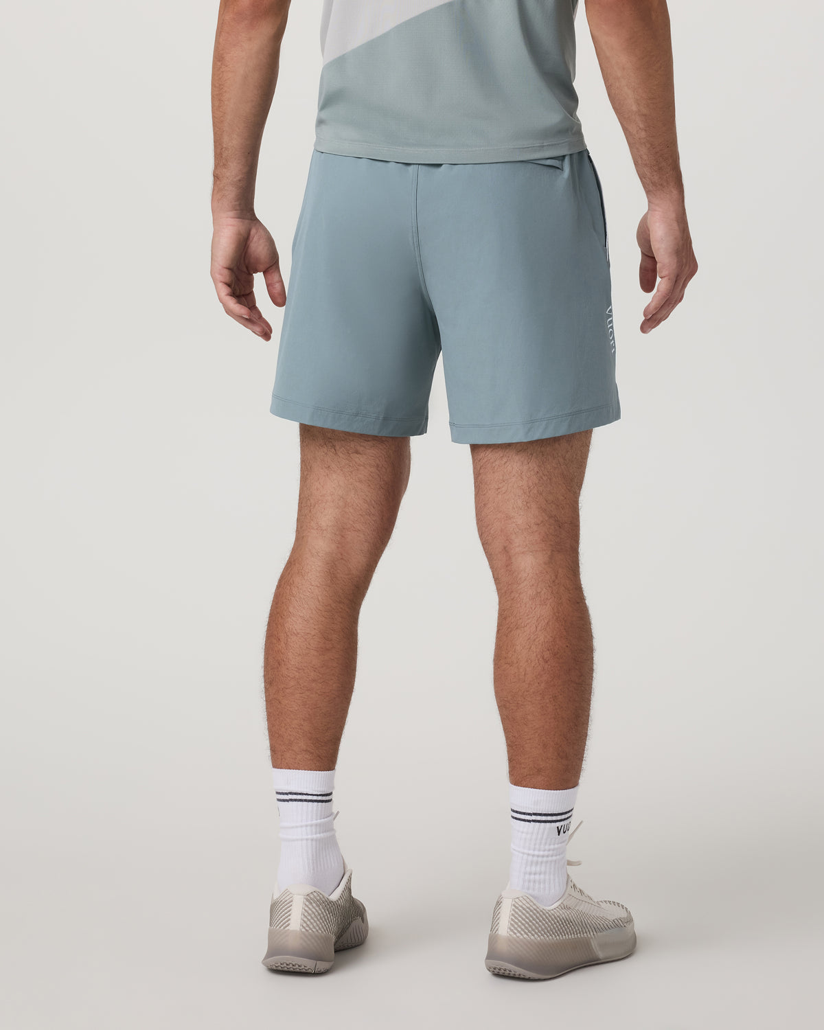 Men Vuori Crosscourt Short Unlined 7" Men's Mist Tennis Shorts