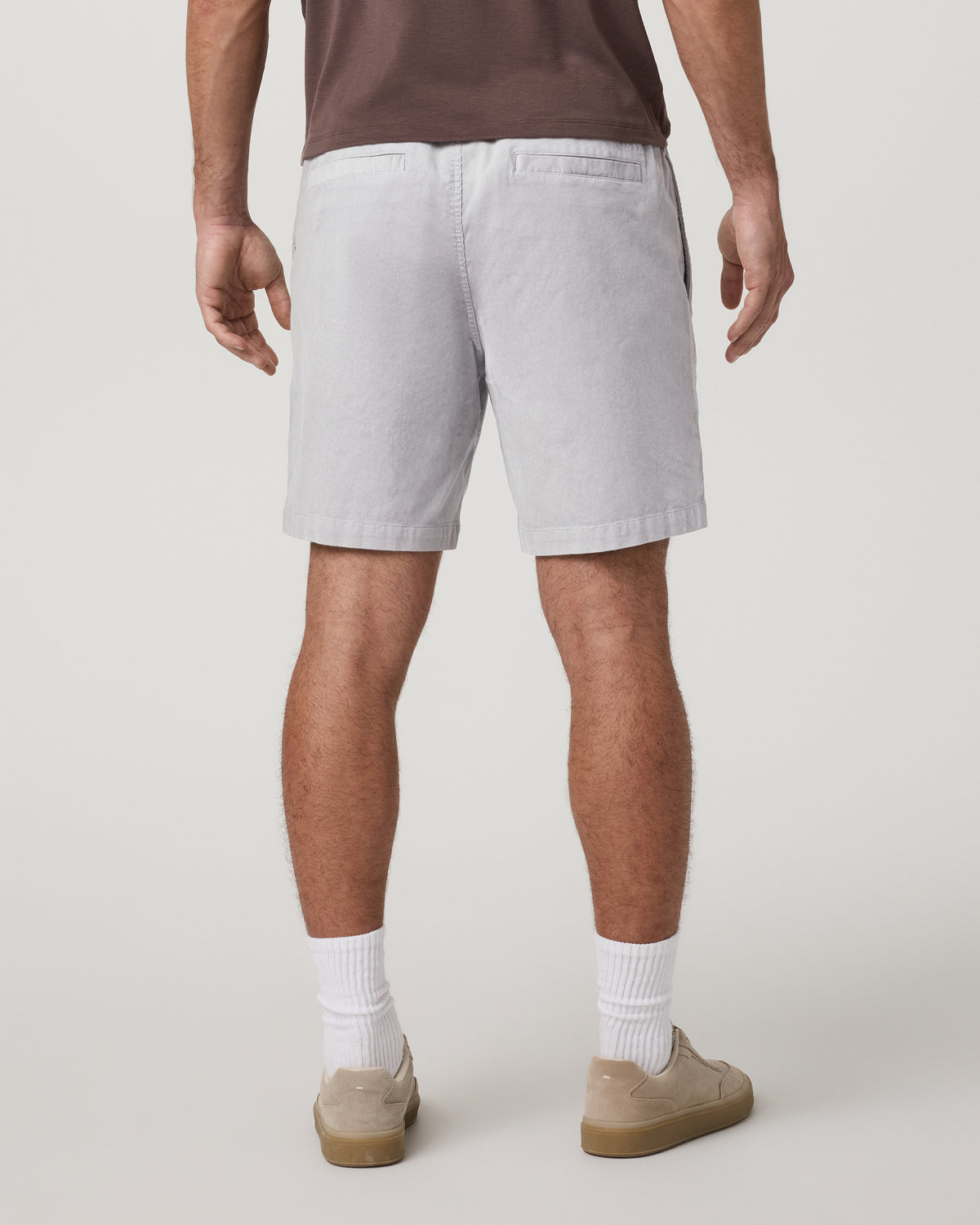 Men Vuori Optimist Elastic Waist Short 8" Men's Amethyst Grey Short