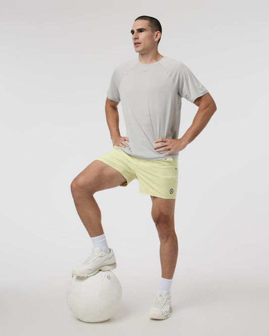 Men Vuori Kore Short 5" Pale Citron Athletic Shorts