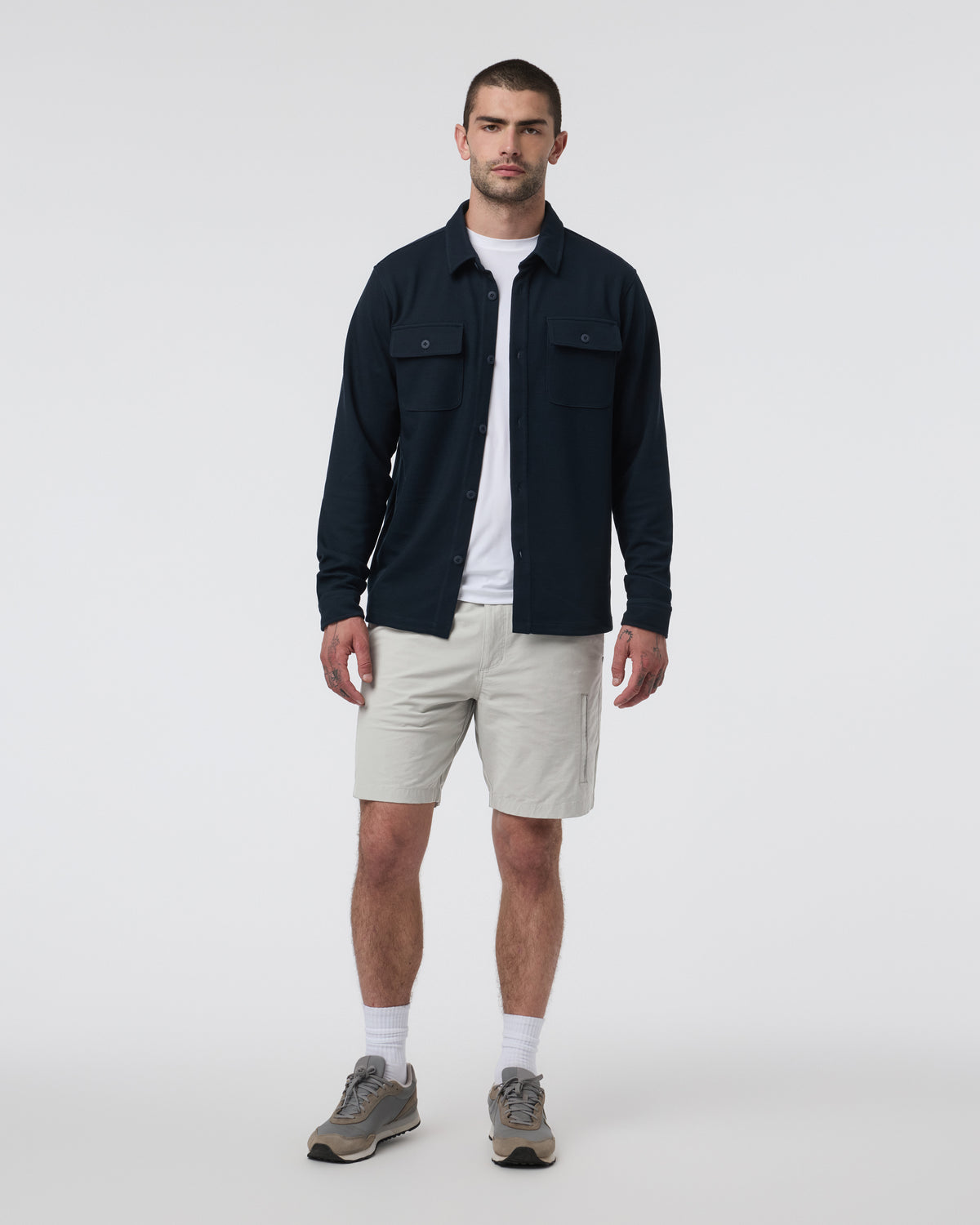 Men Vuori Barren Explorer Short Classic Fit 8" Talc