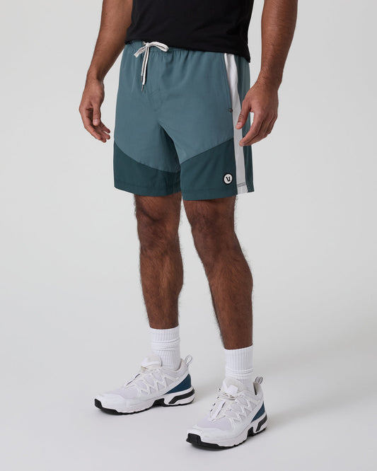 Men Vuori Kore Short X1 Lined Classic Fit 7" Light Deep Sea/Deep Sea/Salt