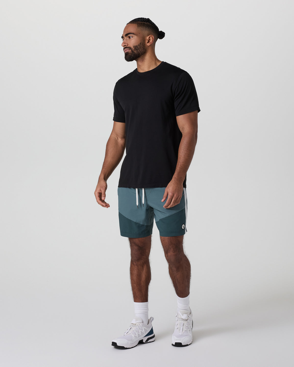 Men Vuori Kore Short X1 Lined Classic Fit 7" Light Deep Sea/Deep Sea/Salt