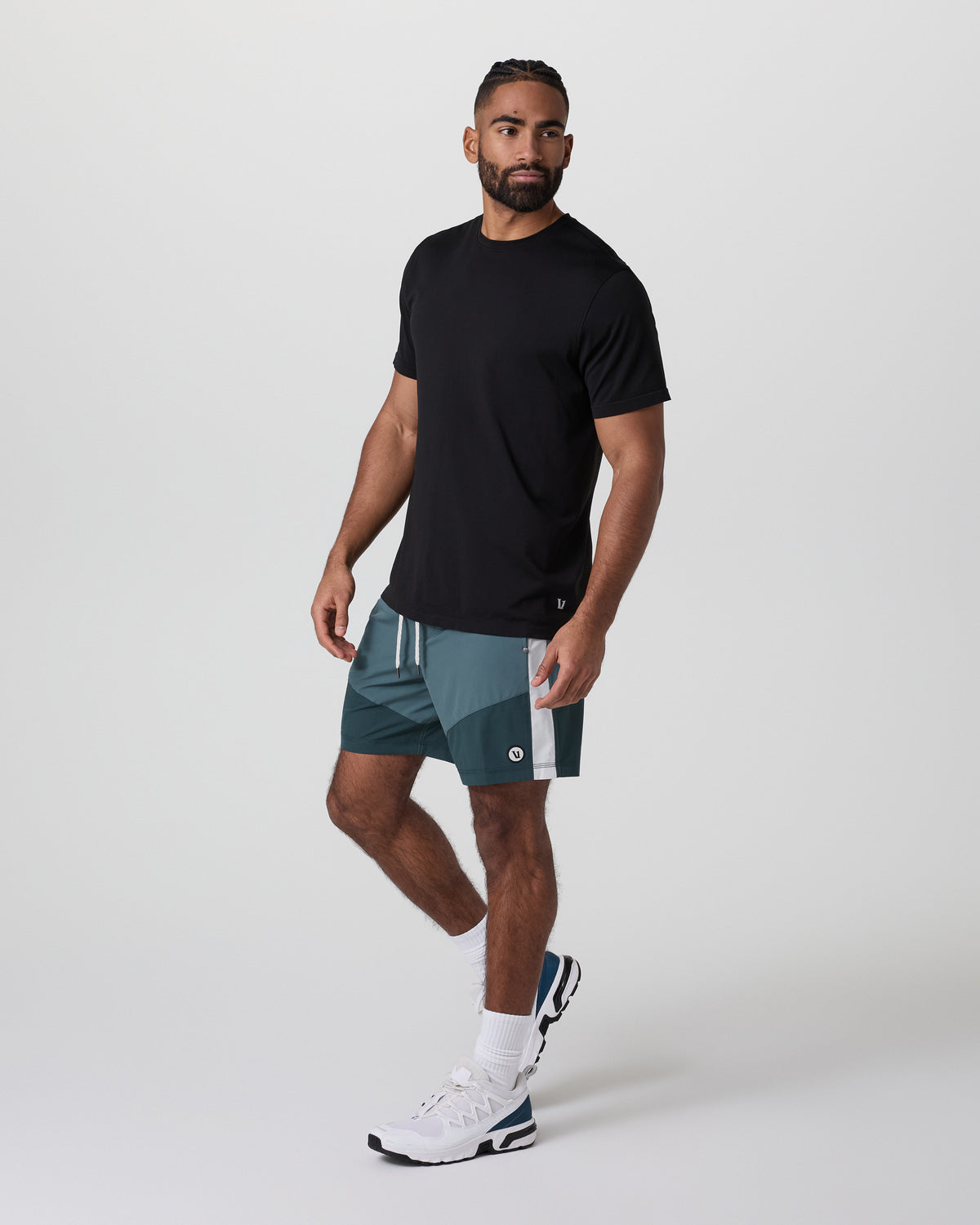 Men Vuori Kore Short X1 Lined Classic Fit 7" Light Deep Sea/Deep Sea/Salt