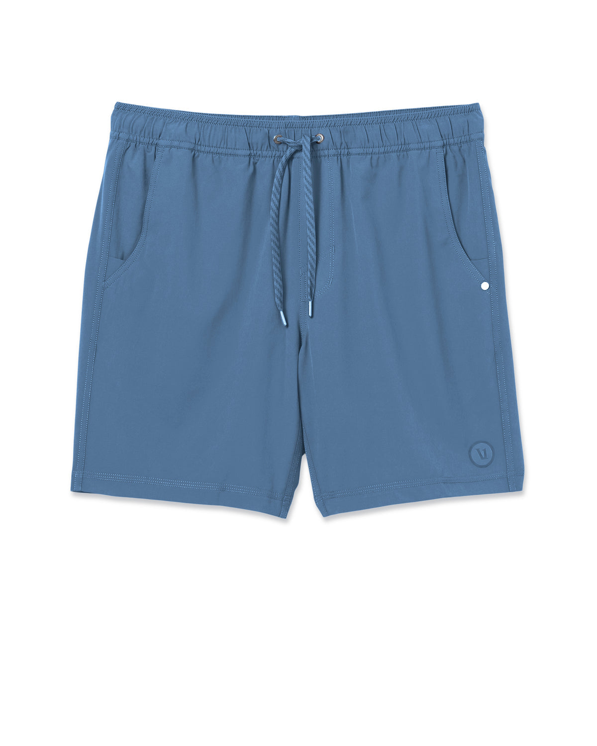 Men Vuori Kore Short Lined 7" Men's Pool Blue Tonal Athletic Shorts