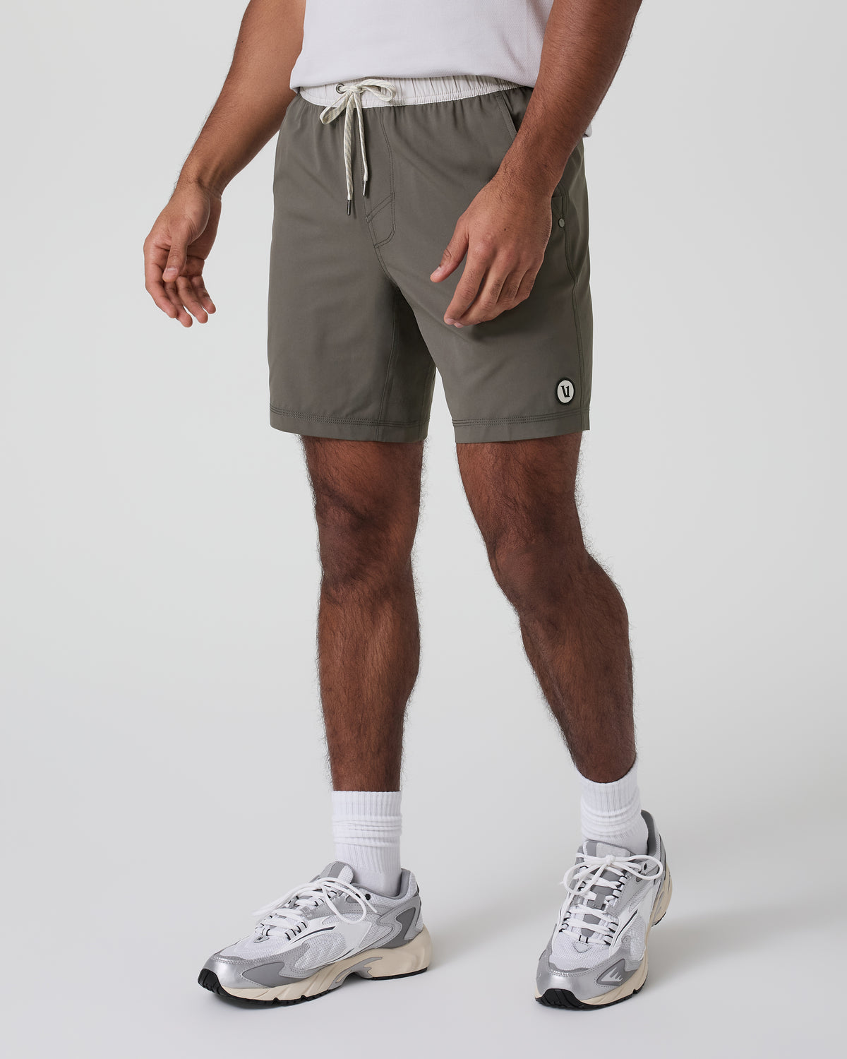 Men Vuori Kore Short Lined 7" Men's Warm Grey Athletic Shorts