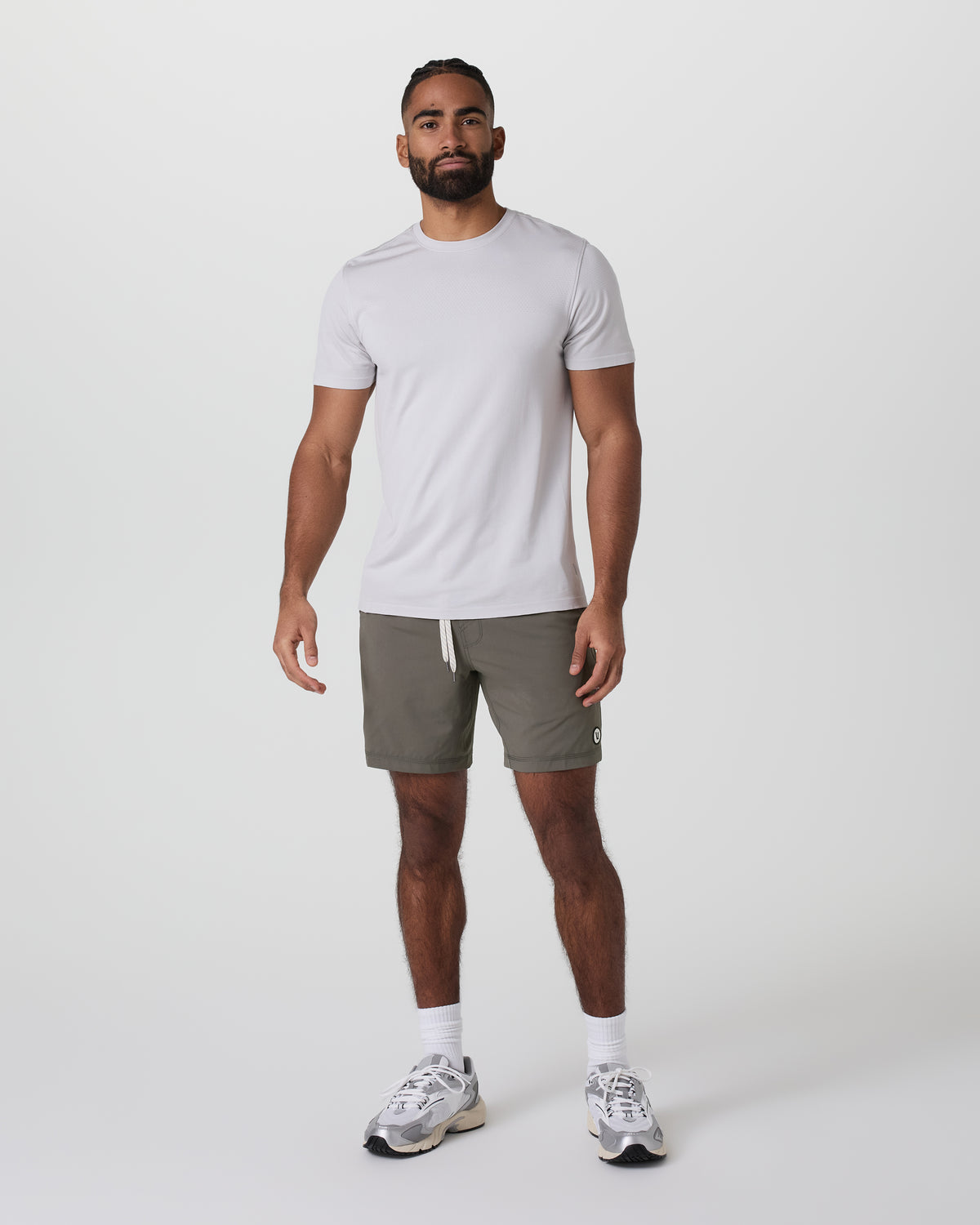 Men Vuori Kore Short Lined 7" Men's Warm Grey Athletic Shorts