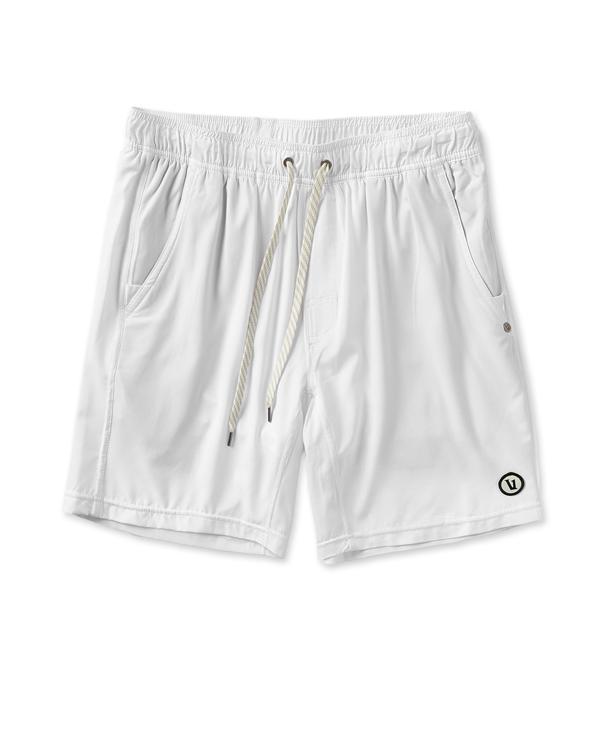 Men Vuori Kore Short Lined 7" Men's White Athletic Shorts