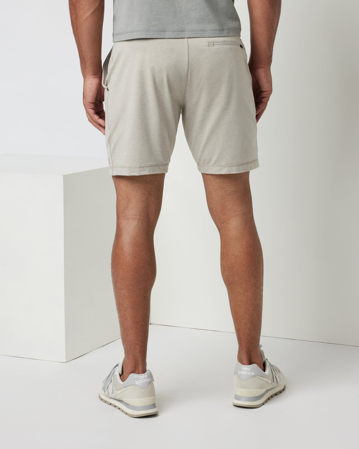 Men Vuori Ponto Short Men's Dark Salt Heather Jogger Shorts