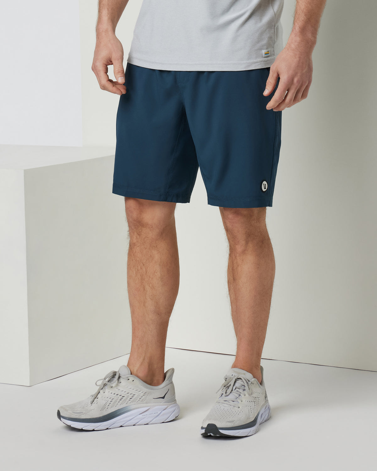 Men Vuori Kore Short Lined 9" Men's Indigo 9" Inseam Athletic Shorts