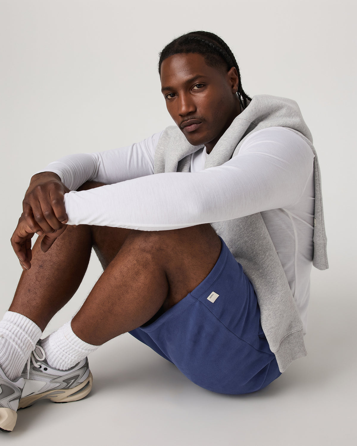 Men Vuori Seaside Short 8" Men's French Blue Lounge Shorts