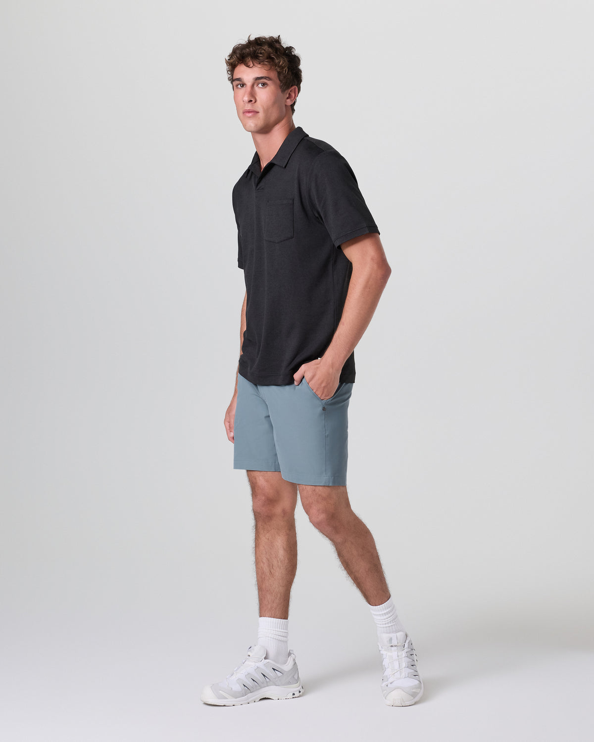 Men Vuori Meta Short Classic Fit 6" Dusty Blue Chino Shorts