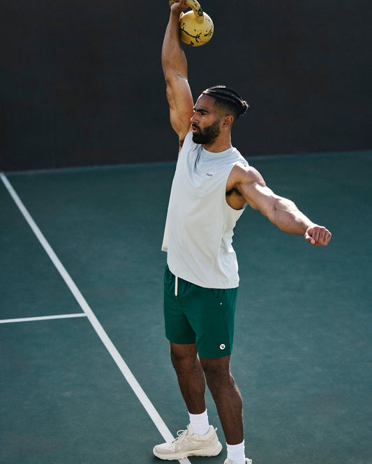 Men Vuori Kore Short Lined 7" Men's Viridian Athletic Fit Shorts