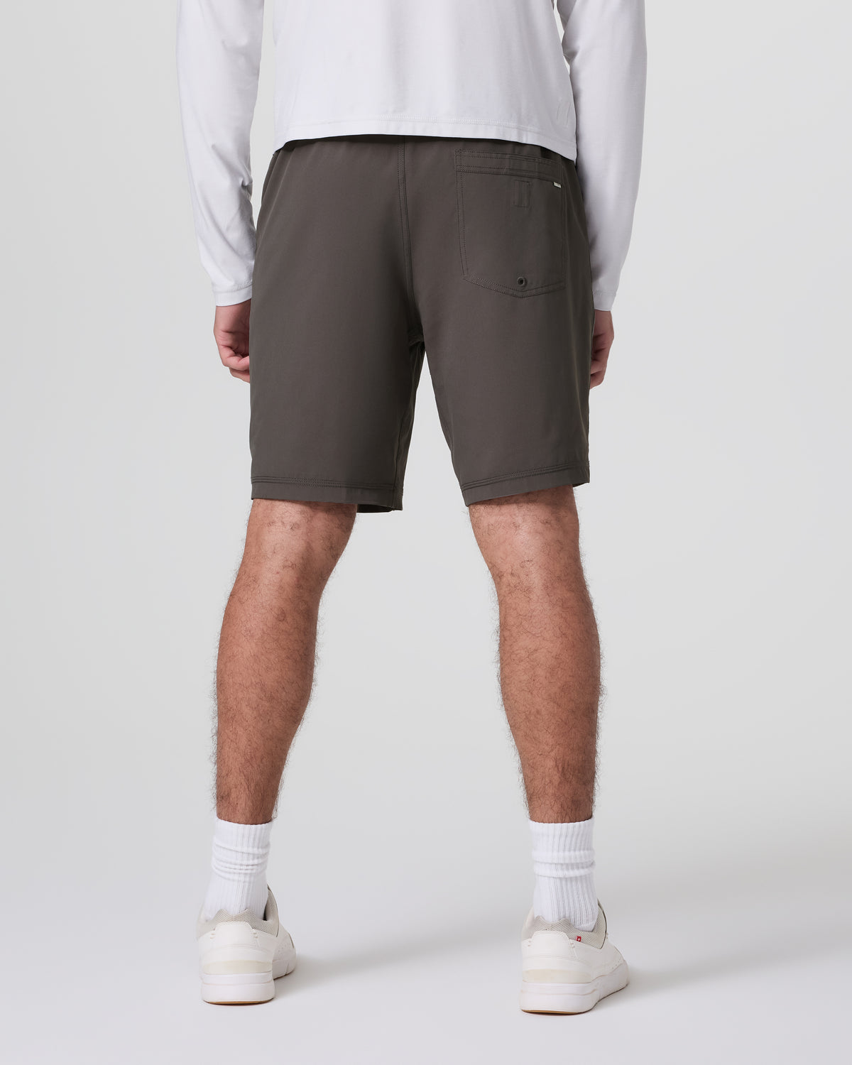 Men Vuori Kore Short Lined 9" Warm Grey Athletic Shorts