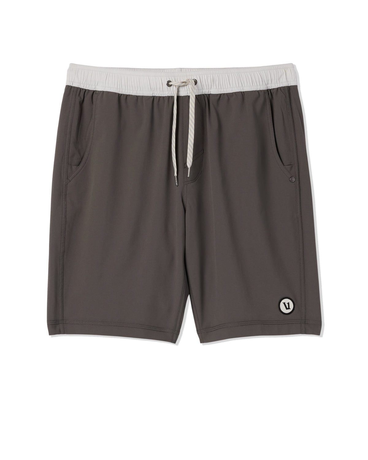 Men Vuori Kore Short Lined 9" Warm Grey Athletic Shorts