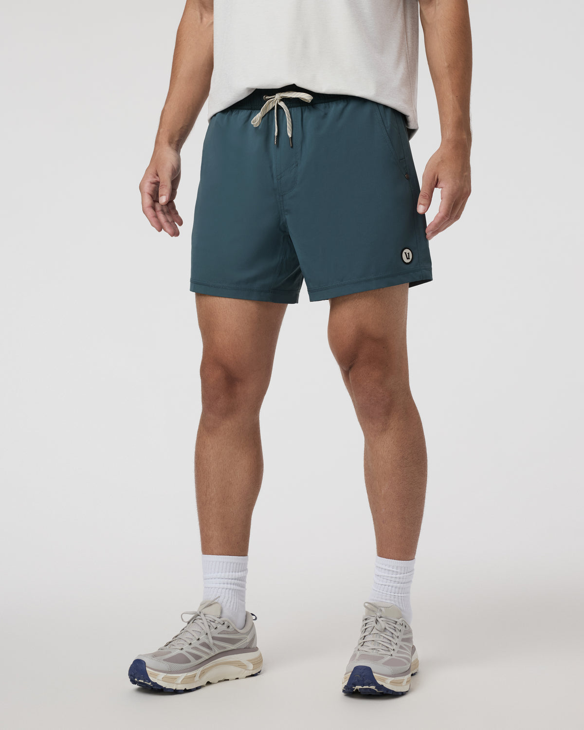 Men Vuori Kore Short Lined 5" Light Deep Sea Athletic Shorts
