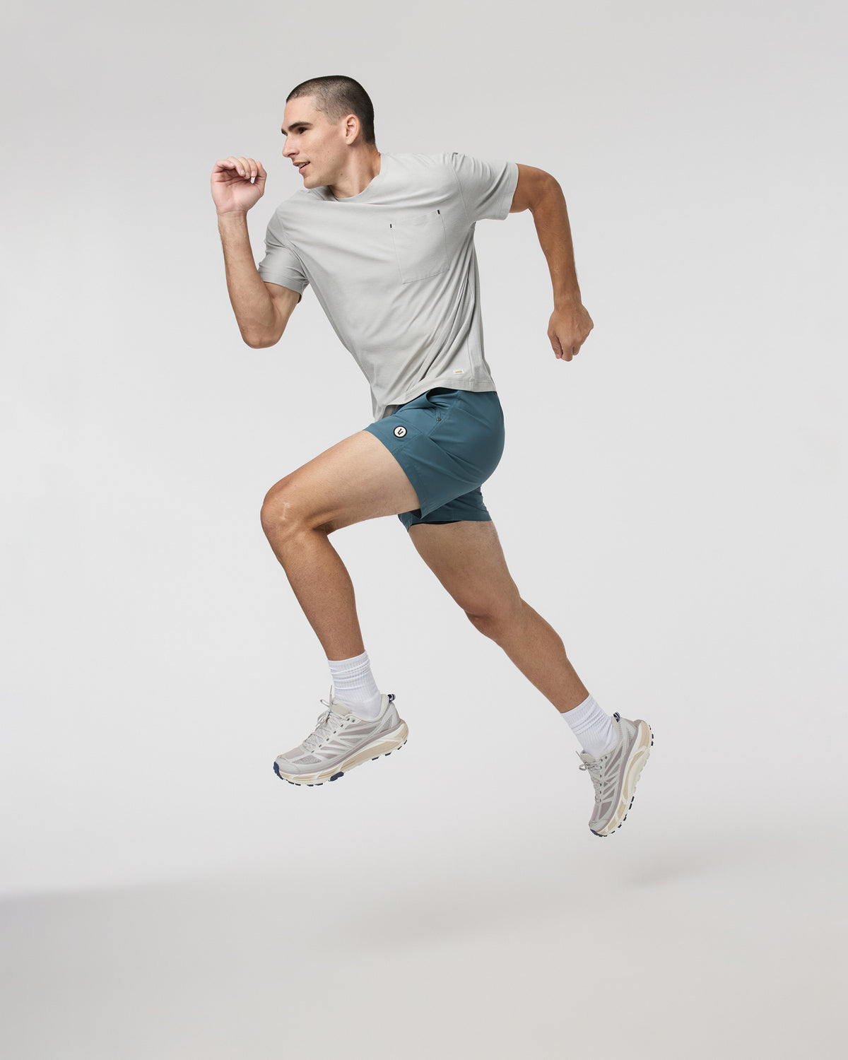 Men Vuori Kore Short Lined 5" Light Deep Sea Athletic Shorts