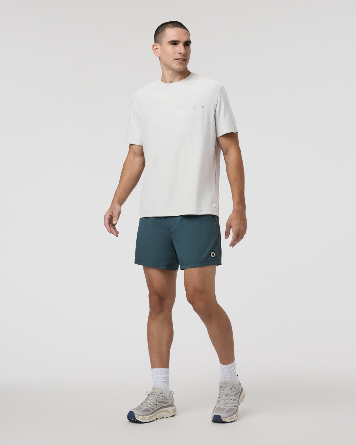 Men Vuori Kore Short Lined 5" Light Deep Sea Athletic Shorts