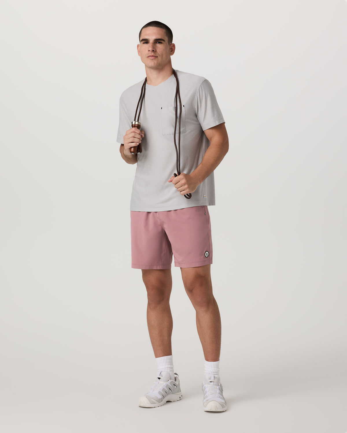 Men Vuori Kore Short Unlined 7" Men's Summer Red Athletic Fit Shorts