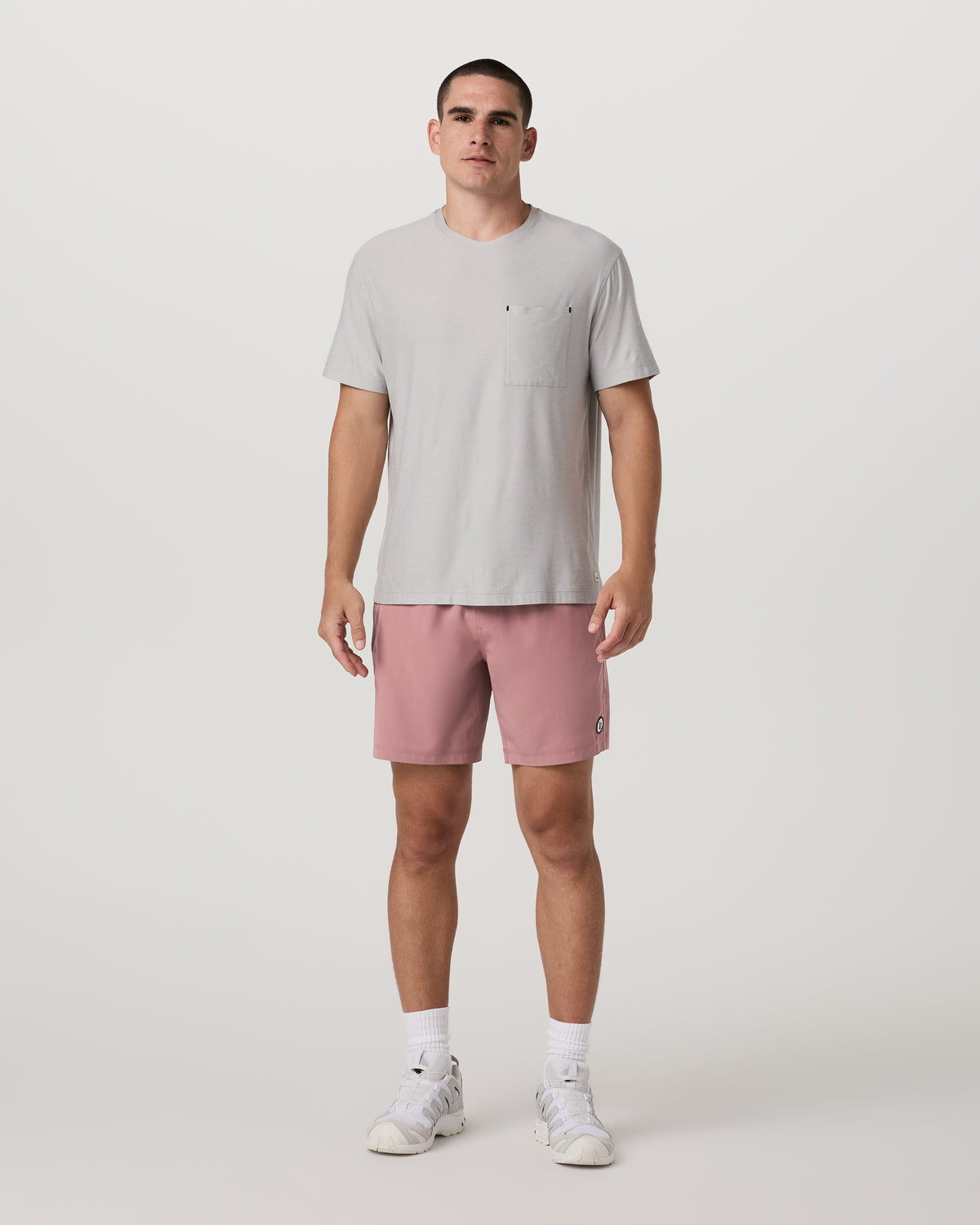 Men Vuori Kore Short Unlined 7" Men's Summer Red Athletic Fit Shorts