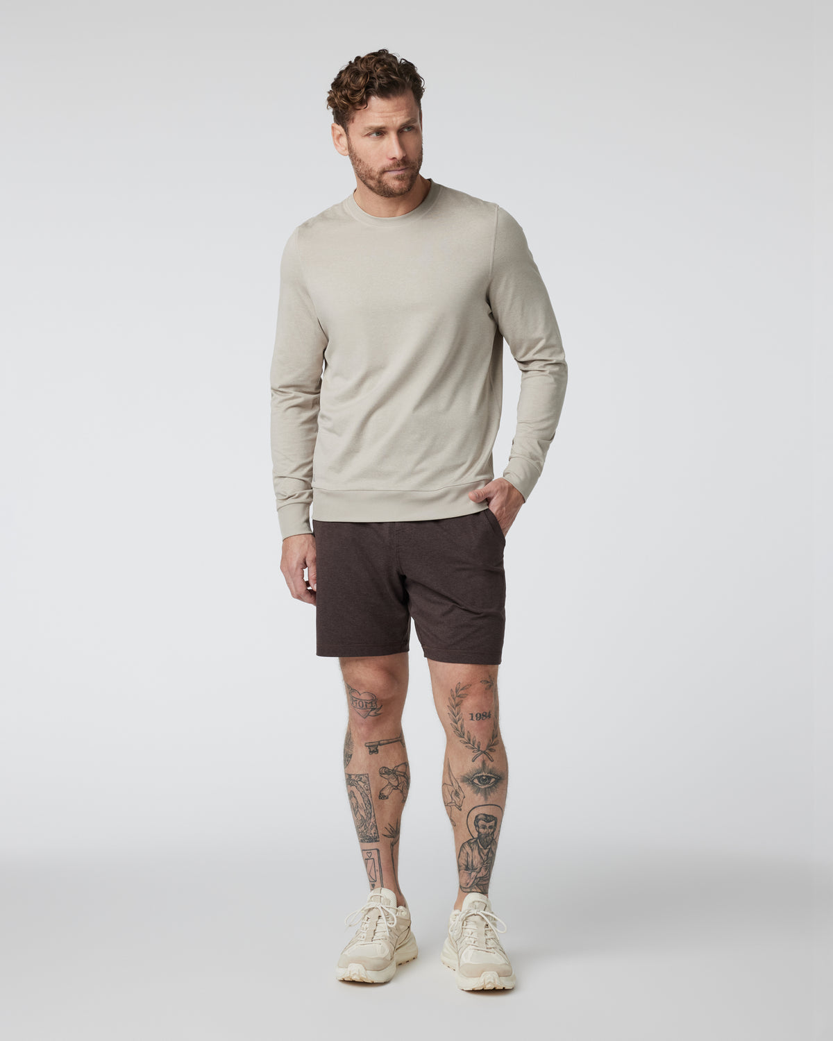 Men Vuori Ponto Short Men's Java Heather Shorts