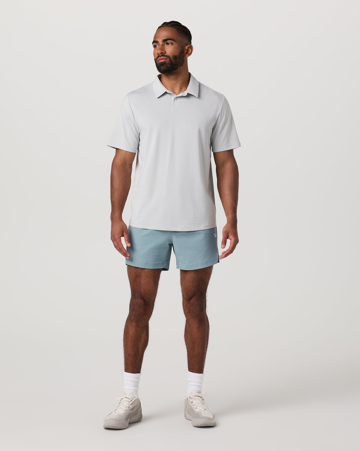 Men Vuori Crosscourt Short Unlined 5" Men's Mist Tennis Shorts