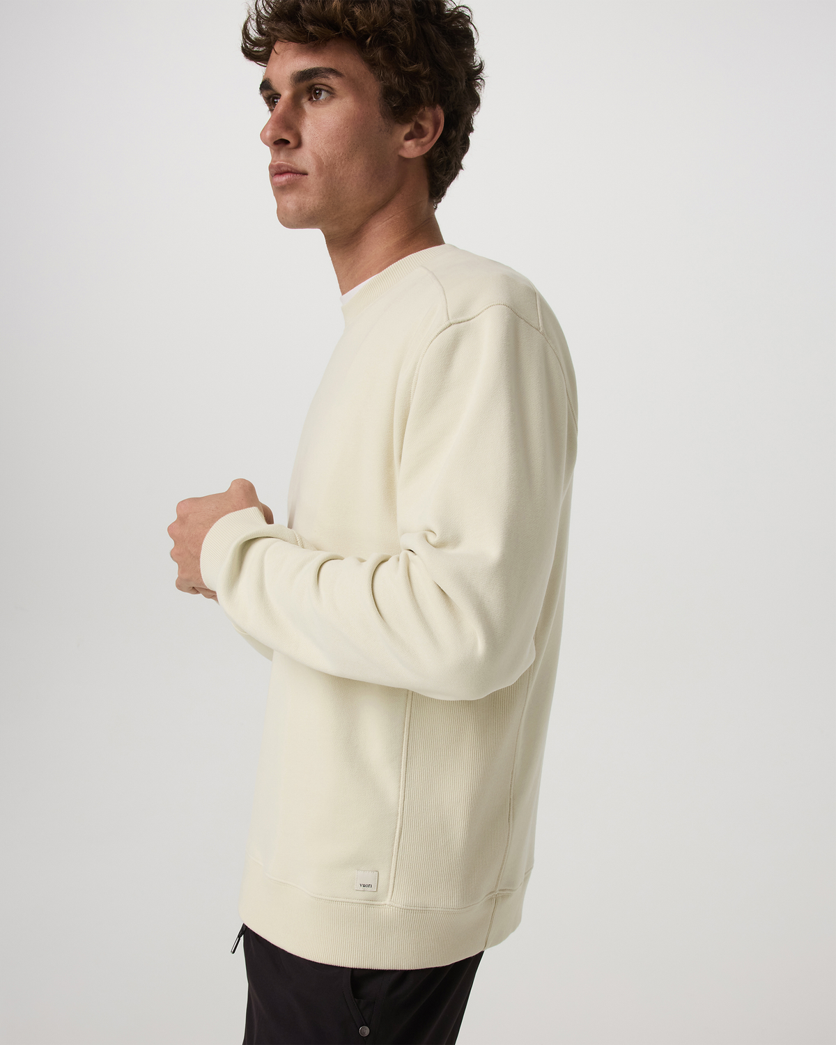 Men Vuori Cypress Vintage Crew Men's Sandalwood Fleece Pullover