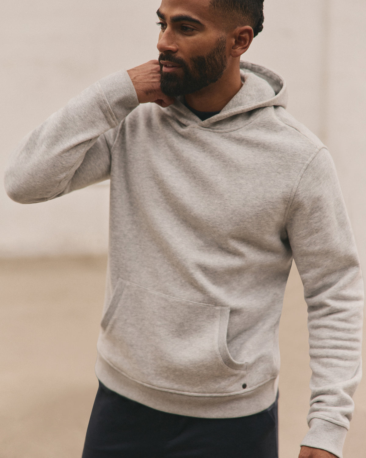 Men Vuori Seaside Pullover Hoodie Light Heather Grey