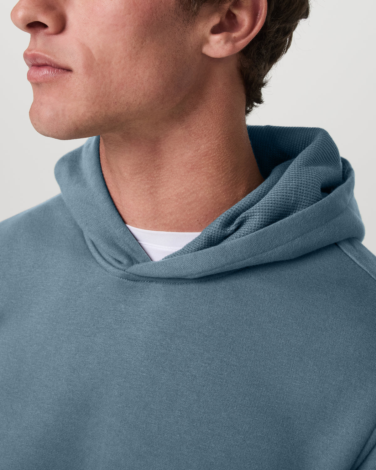 Men Vuori Seaside Pullover Hoodie Blue Sea Heavyweight Hoodie