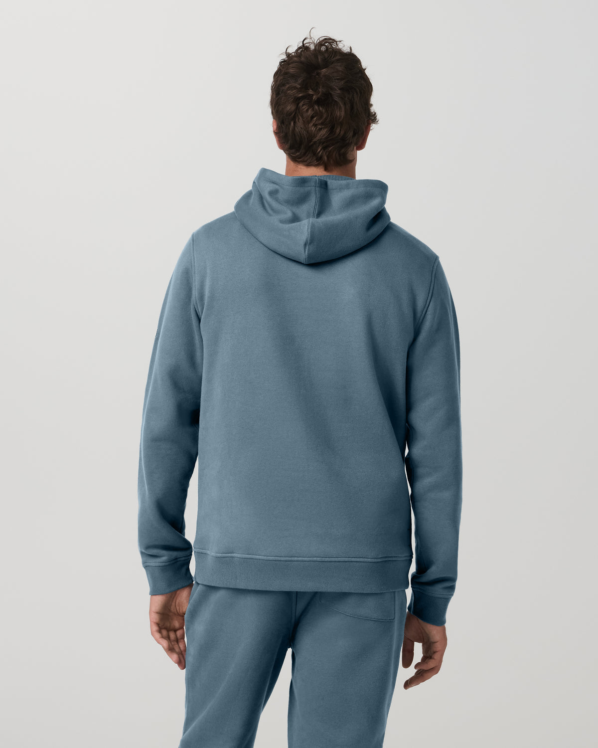 Men Vuori Seaside Pullover Hoodie Blue Sea Heavyweight Hoodie