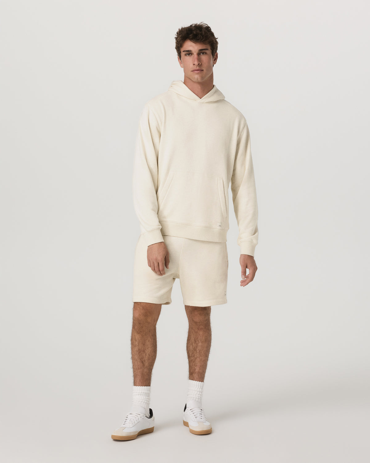 Men Vuori Cypress Vintage Hoodie Men's Buttermilk Heather Hoodie