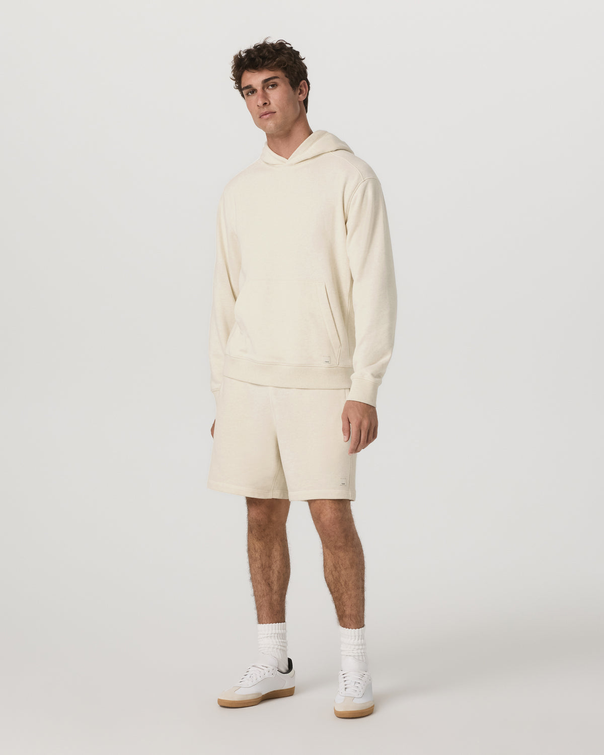 Men Vuori Cypress Vintage Hoodie Men's Buttermilk Heather Hoodie
